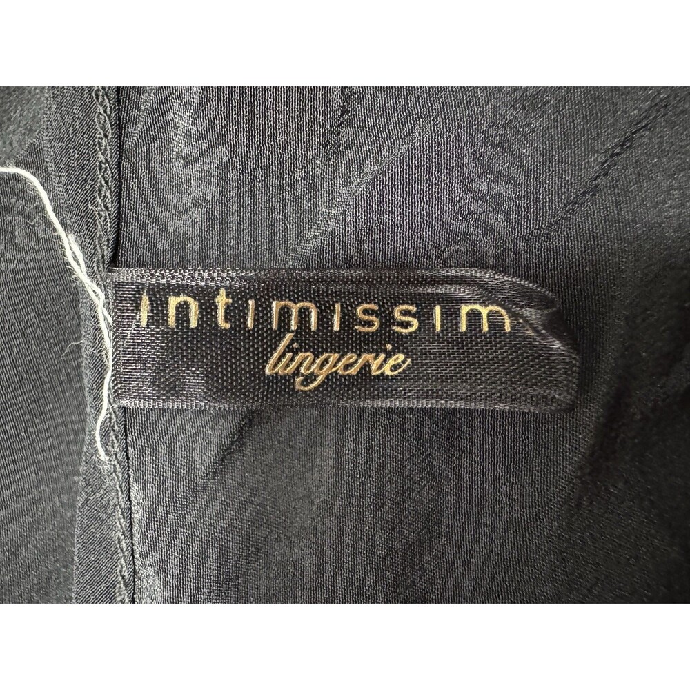 Intimissimi Lingerie Black Cotton & Spandex Top with all over Lace Trim Sz M - Picture 5 of 6